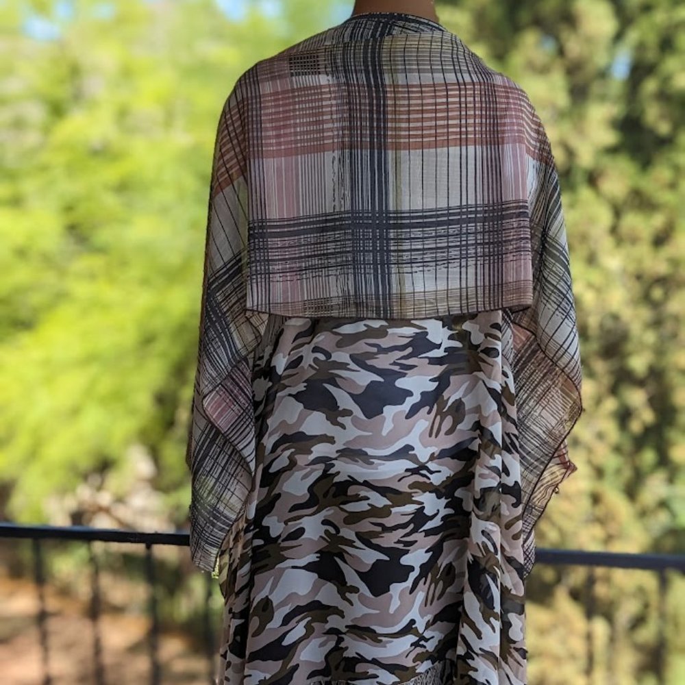 Multi Functional Shear Wrap Camo Plaid, Snake. - image 3